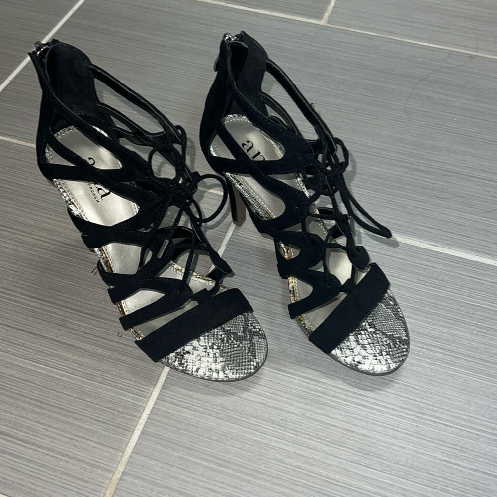 Black Lace Up Heels